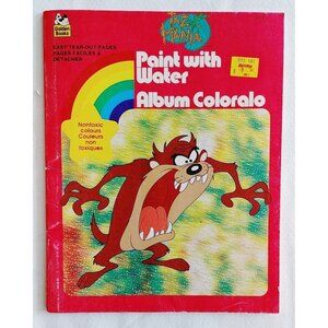 Golden Books Paint  With Water TAZ Mania 1982 NEW Unmarked RARE!!